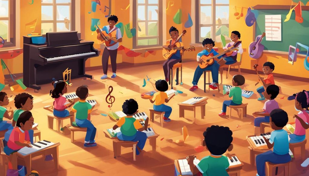 intégration de la musique dans l'éducation des enfants